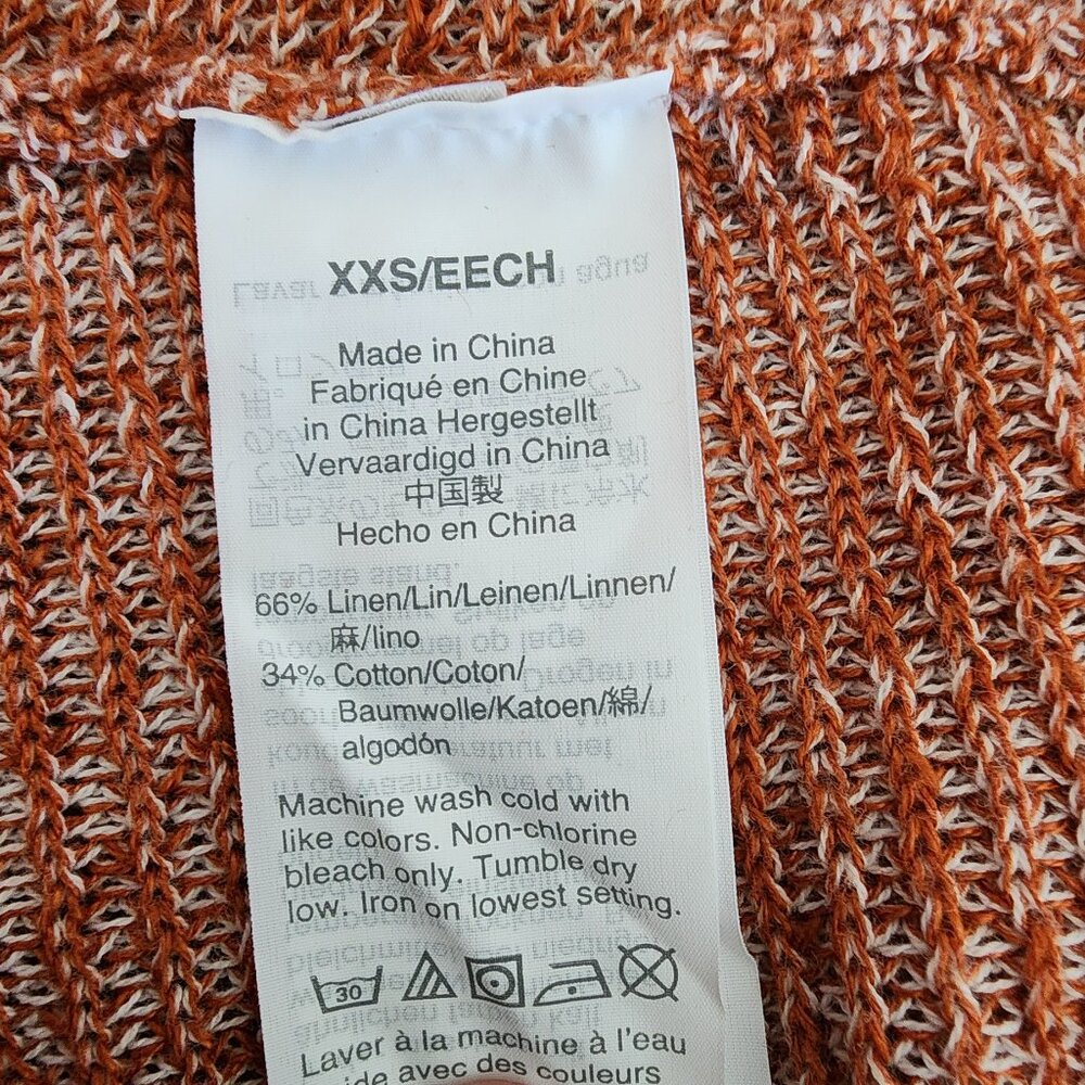 J. CREW Rust Orange Knit Sweater Size XXS - Picture 6 of 8